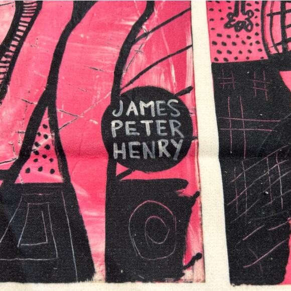 NWT Swiminista x James Peter Henry Beach Towel, Limited Edition, Pink/Black - Picture 3 of 6